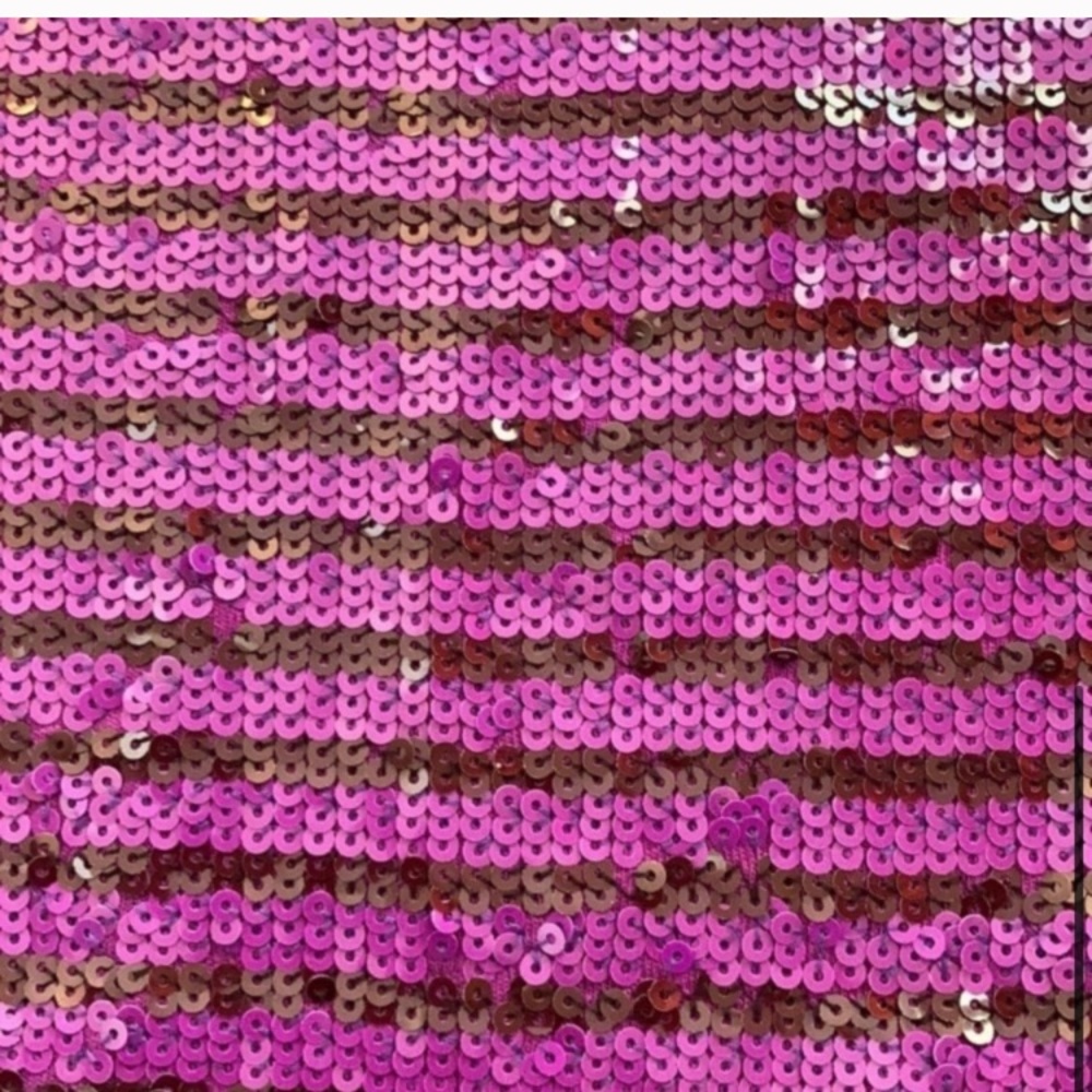 J. Crew Top Womens XXS Purple Sequin Striped Short Sleeve Top - Picture 5 of 5